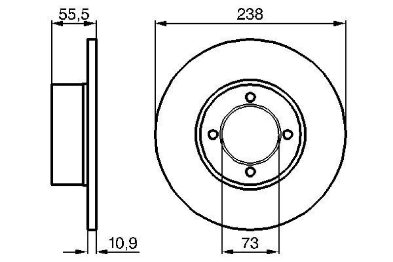 Image of Brake disc Bosch 0 986 478 079