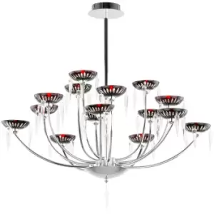 image of Netlighting Sfera Classic 2 Light Multi Arm Pendant Ceiling Light, G9