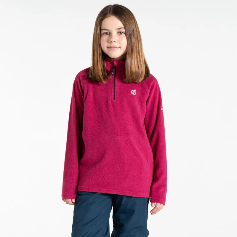 Image of Dare 2b Freehand Half Zip Fleece - Pink Pink 7 - 8 Years
