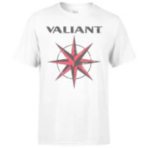 Valiant Comics Classic Logo Wash Effect T-Shirt - White - XXL