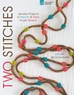 Image of two stitches jewelry projects in peyote and right angle weave