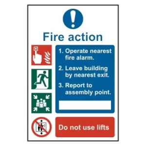 Image of Beeswift - fire action procedure SAV(PK5) 200MM x 300MM -
