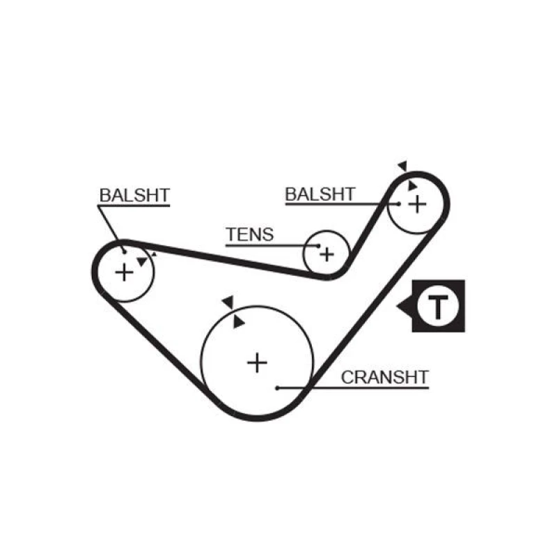 Image of GATES Timing Belt GATES 5210