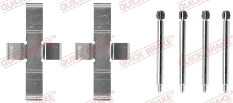 Image of QUICK BRAKE Brake pad fitting kit QUICK BRAKE 109-1004