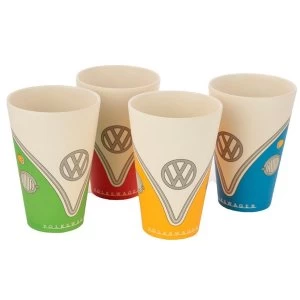 image of Bamboo Composite Volkswagen VW T1 Camper Bus Cup Set of 4