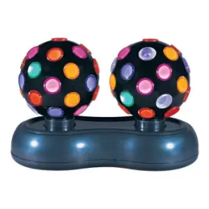 Image of Global Gizmos Black Twin Head Disco Ball