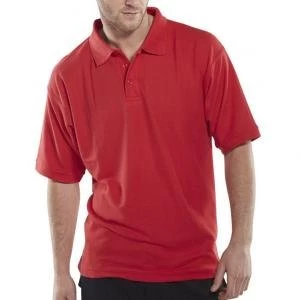Image of Click Workwear Polo Shirt 200gsm XL Red Ref CLPKSREXL Up to 3 Day