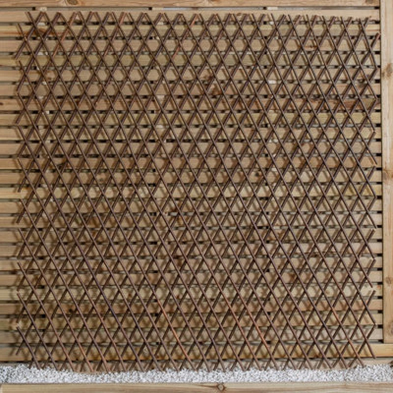 Image of Samuel Alexander 1.8M X 1.2M Large Expanding Garden Willow Trellis Plant Support