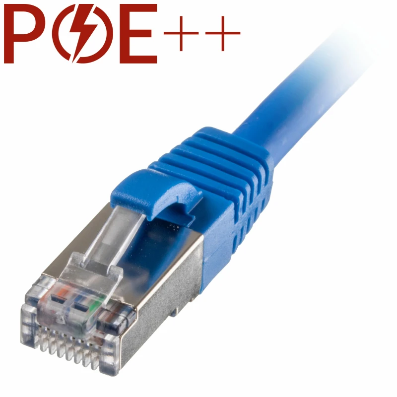 Image of Cablenet 0.5m Cat6a RJ45 Blue S/FTP LSOH 26AWG Snagless Booted Patch L