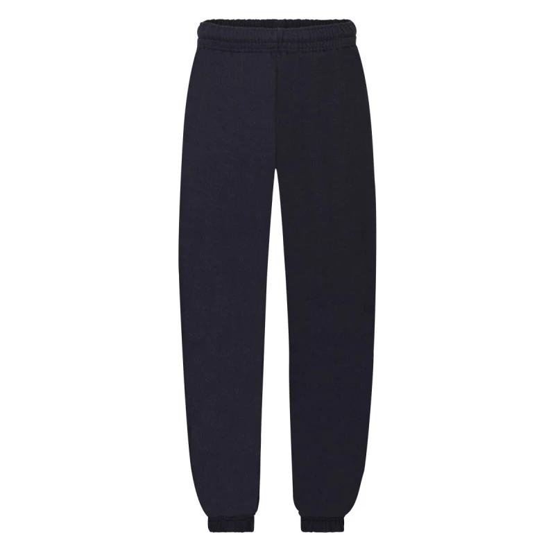 Image of Fruit of the Loom Jog Pants Jogging Bottoms in Mid Navy Size: 12-13 Years Mid Navy Unisex 12-13 Years