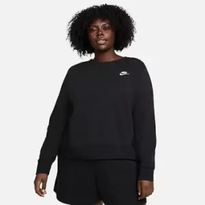 image of Womens Nike Sportswear Club Fleece Crewneck (Plus Size)