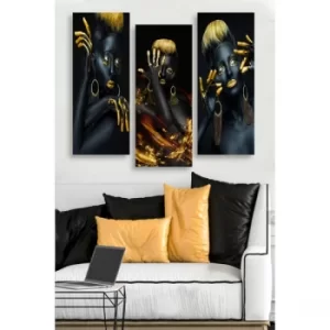 Image of MDF0042 Multicolor Decorative MDF Painting (3 Pieces)