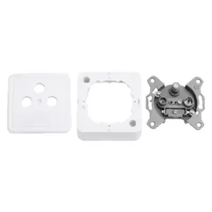 Image of LogiLink CA1003 outlet box Type F Silver,White