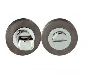 image of LocksOnline Circular Framed Block Bathroom Door Lock Set