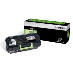 image of Lexmark 52D2H0E Black Laser Toner Ink Cartridge