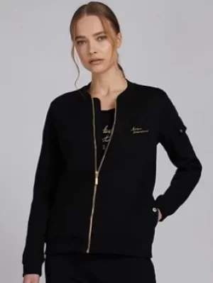 Image of Barbour International Minato Overlayer -black, Black, Size 12, Women