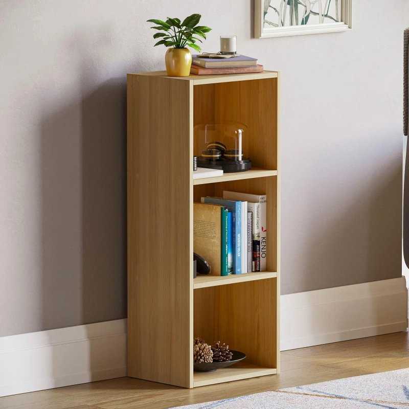 Image of Lassic Vida Designs Oxford 3 Tier Cube Bookcase Oak unisex 3 Tier