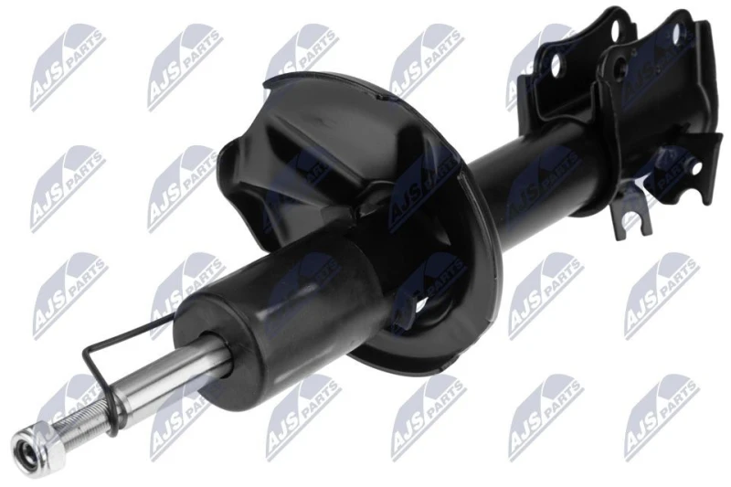Image of NTY A-SU-008 Shock absorber Front Axle Left, Gas Pressure, Twin-Tube, Suspension Strut, Bottom Clamp Shock Absorber (854)