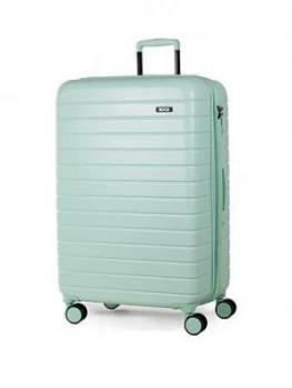 image of Rock Luggage Novo WR26601 8 Wheel Large Pastel Green Suitcase