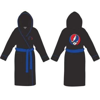 Image of Grateful Dead - Steal Your Face Unisex Small - Medium Bathrobe - Black
