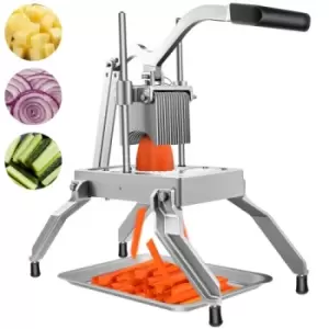 image of VEVOR Commercial Vegetable Fruit Dicer 3/16" Blade Onion Cutter Heavy Duty Stainless Steel Removable and Replaceable Chopper Tomato Slicer with Tray P