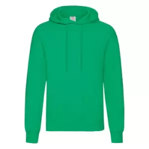 Image of Fruit Of The Loom Mens Hooded Sweatshirt / Hoodie (M) (Kelly Green)