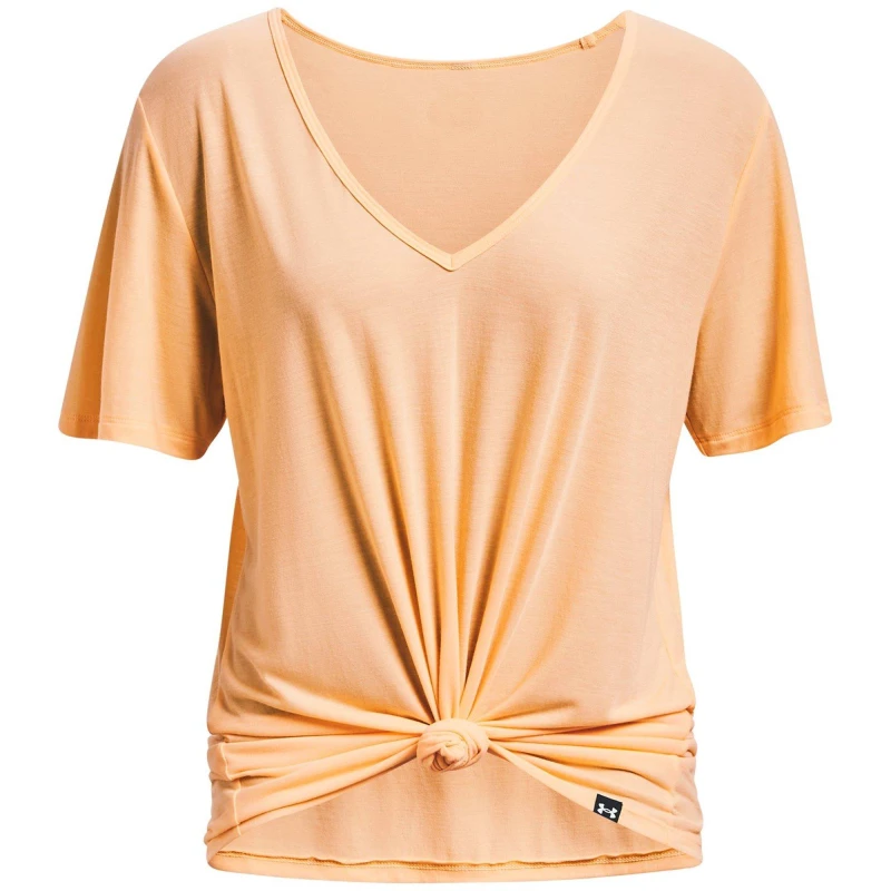Image of Under Armour Armour Pjt Rck Completer Deep V T Gym Top Womens - Yellow Yellow 10