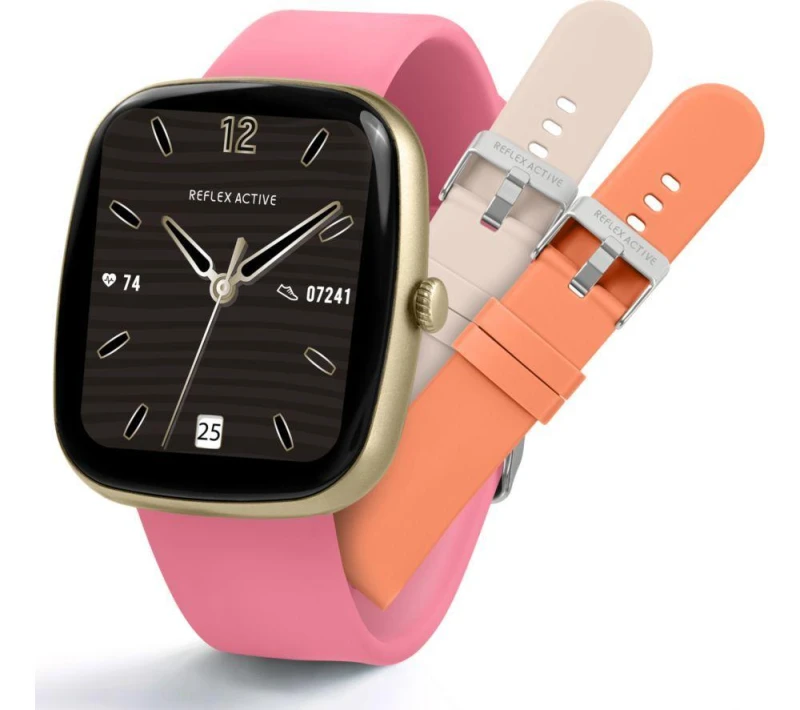 Image of Radley Reflex Active Series 50 Smart Pink Calling Watch Interchangeable Set, Multi, Women Print WGMX6 Female