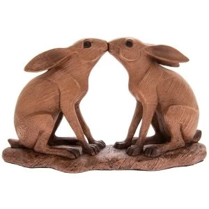 Image of Animal Kingdom Kissing Hare Ornament