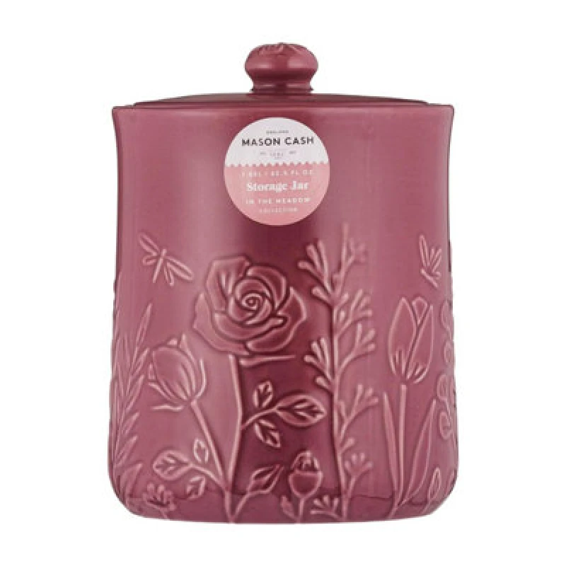 Image of Mason Cash In The Meadow Storage Jar, Purple