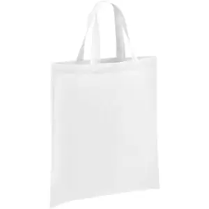 Image of Brand Lab - Cotton Short Handle Shopper Bag (One Size) (White)