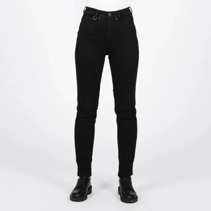 Image of Knox Womens motorcycle jeans Knox Calder Cordura Noir Female L