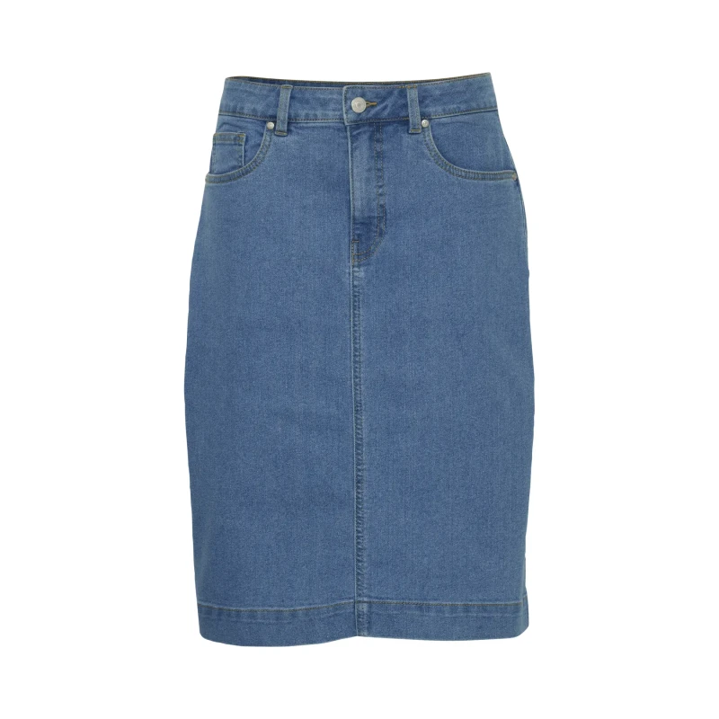 Image of fransa Denim skirt For Her fransa Fxdenima 2 Bleu Female 34