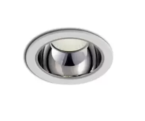 image of LANDER LED Recessed Downlight White, Chrome 3000lm 3000K 12.8x14.1cm