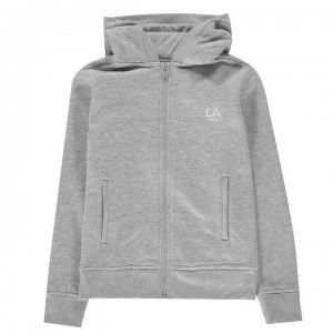 image of LA Gear Full Zip Hoody Junior Girls - Grey Marl