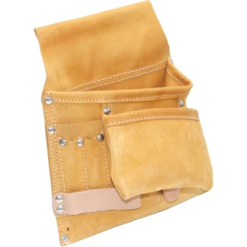 Image of Suede Leather 7-Pocket 2- Loop Nail & Tool Pouch