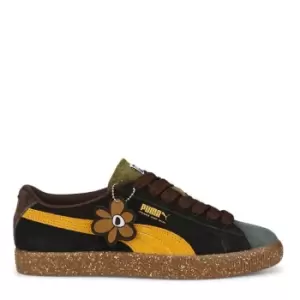 Image of Puma Suede Vtg Pam, Dark Chocolate-Burnt Olive-Orange Brick-Balsam Green, size: 8, Unisex, Trainers, 387036 01