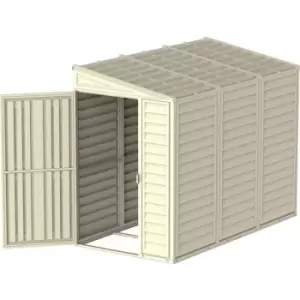 Image of Saffron Vinyl Lean To 4x8 Shed - Ivory