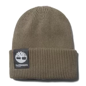 Image of Timberland Earthkeepers By Raeburn Ribbed Beanie For Men In Dark Green Dark Green, Size ONE