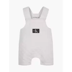 Image of Calvin Klein Jeans Monogram Quilted Dungaree - Grey