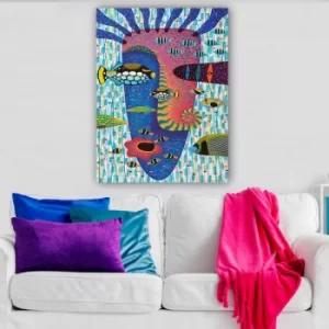 Image of 92084912_70100 Multicolor Decorative Canvas Painting