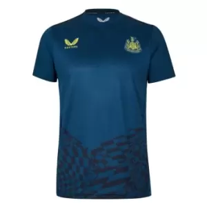 Image of Castore Newcastle United Pre Match T Shirt 2023 2024 Adults - Blue