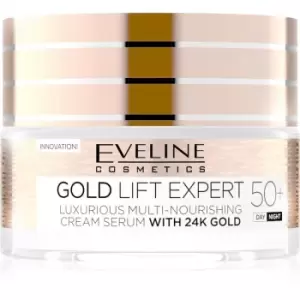 image of Eveline Gold Lift Expert Nourishing Day And Night Cream 50+ 50ml