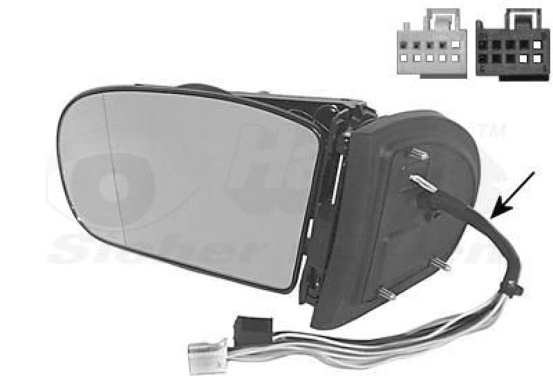 Image of VAN WEZEL Wing mirror VAN WEZEL 3032855