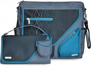 image of JJ Cole Metra Blue Diamond Changing Bag.