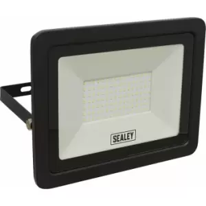 Image of Extra Slim Floodlight with Wall Bracket - 100W smd LED - IP65 Rated - 8500 Lumen