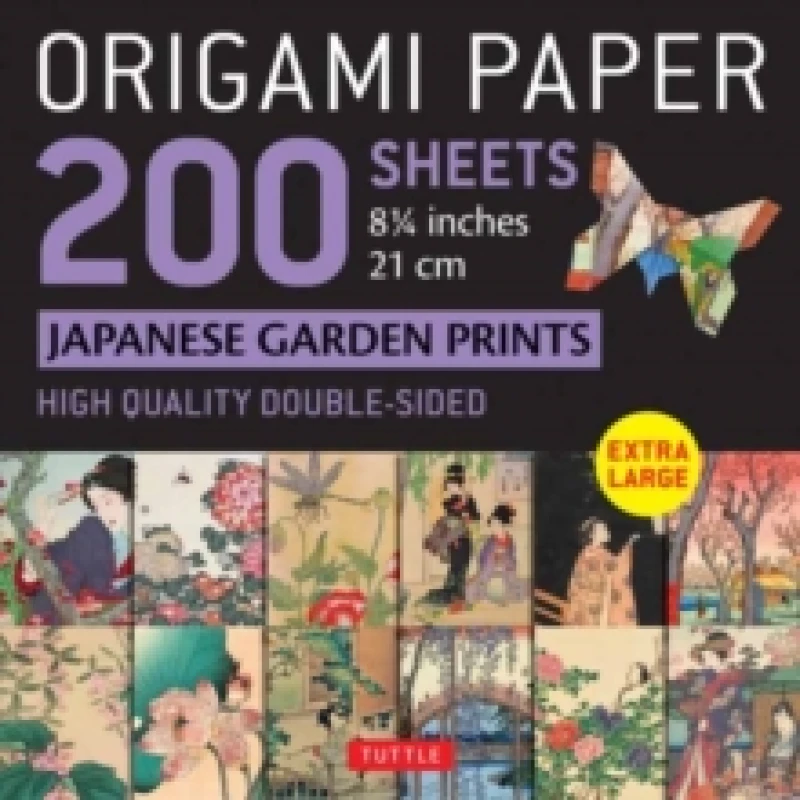 Image of Origami Paper 200 sheets Japanese Garden Prints 8 1/4 21cm. Notebook / blank book. By Tuttle Studio" Books