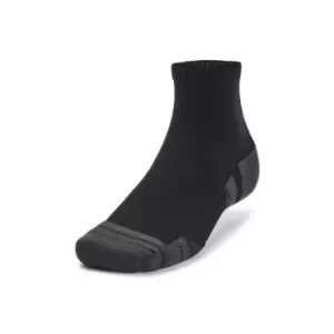 image of Under Armour Performance Tech 3pk Qtr Socks Black - M