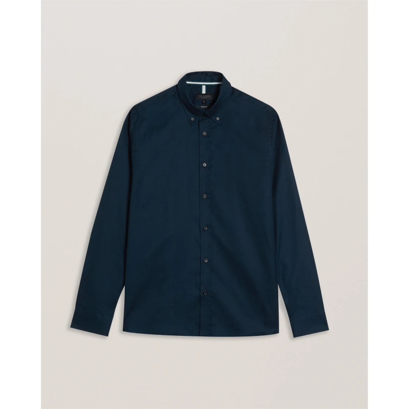 Image of Ted Baker Allardo Regular Premium Oxford Shirt - Blue Blue S