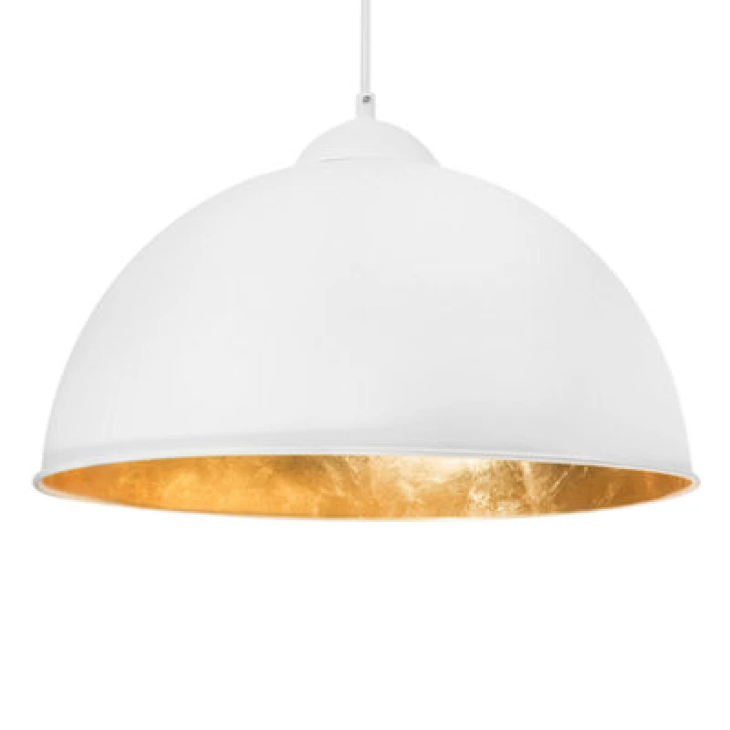 Image of Beliani Pendant Lamp Cetina Metal White